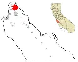 Location in Monterey County and the state of California