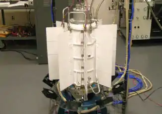 Image 77The multi-mission radioisotope thermoelectric generator (MMRTG), used in several space missions such as the Curiosity Mars rover (from Nuclear power)