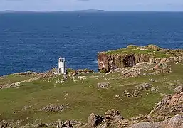 Muckle Roe Lighthouse looking west