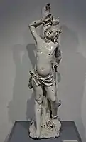 Rare statue of Saint Sebastian, about half life-size, c. 1630