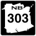 Route 303 marker
