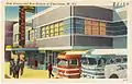 Greyhound Bus Station at Charleston, W. Va, side view