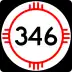 State Road 346 marker