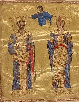 Miniature of Michael VII, later retouched to portrait Nikephoros III