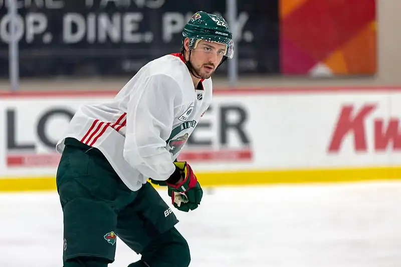 Nino Niederreiter at Minnesota Wild open practice at Tria Rink in St Paul, MN.jpg