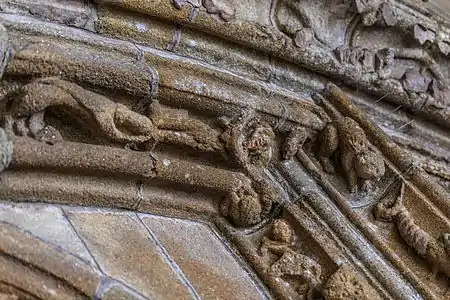 The north porch carvings