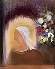 Odilon Redon, Profile and Flowers. 1912. 70.2 x 55.2&nbsp;cm. Pastel on paper.