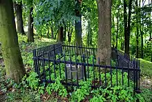 The grave of daughter of Rebbe Elimelech, Esther Etel Elbaum