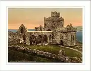 The ruins of St Germans Cathedral, St Patricks Isle