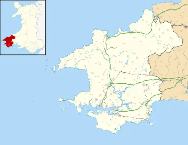 Fishguard is located in Pembrokeshire