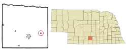 Location of Funk, Nebraska