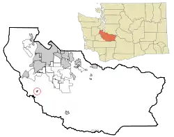 Location of Roy, Washington