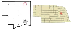 Location of Creston, Nebraska