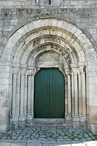 Romanesque portal of the Church of São Martinho de Cedofeita, with nested arches