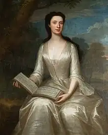 Portrait at Mellerstain of Grisell, Lady Murray, 1725