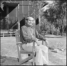 Albert Yava in Poston, Arizona, September 1945