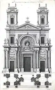 Project for Saint-Eustache, Paris (1744)