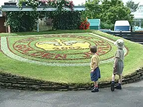 The Queen's Golden Jubilee Floral display at Stafford, 2002