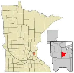Location of the city of Little Canadawithin Ramsey County, Minnesota
