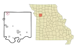 Location of Elmira, Missouri