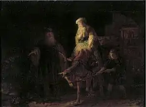 Rembrandt—The Departure of the Shunammite Woman, c. 1640
