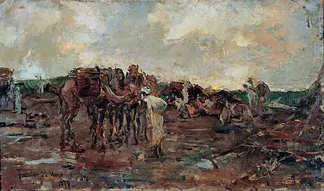 Rest Stop for an Arab Caravan, 1877