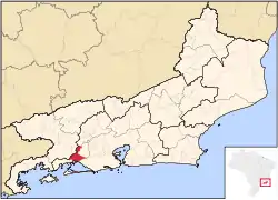 Location of Itaguaí in the state of Rio de Janeiro