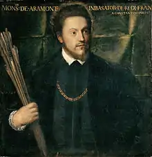 Portrait of Gabriel de Luetz d'Aramont  Titian, 1541–1542.