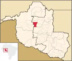 Location in Rondônia state