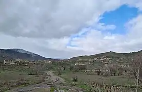Ruined state of the Damirchilar village in the Qubadli District of Azerbaijan
