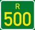 Regional route R500 shield