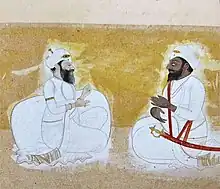 Sardar Jassa Singh Ramgarhia on left and Amar Singh of the Phulkian dynasty on the right