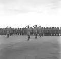 A guard of honour for Vallabhbhai Patel in Nagpur.