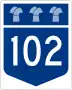 Highway 102 marker