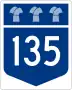 Highway 135 marker