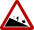 Steep descent