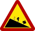 Steep descent