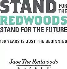 Save the Redwoods League logo - Stand for the Redwoods, Stand for the Future