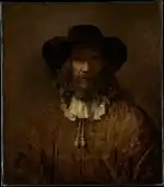 Man with a Beard by School of Rembrandt (17th century)