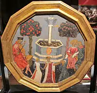 Garden of Love, recto c. 1420, 51 cm diameter