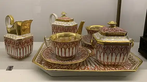 Set, unknown French maker, c.1830, hard-paste porcelain, Museum of Decorative Arts, Paris