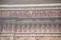 Terracotta relief at Gauranga temple