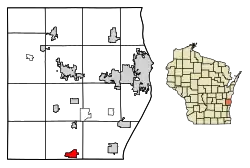 Location of Random Lake in Sheboygan County, Wisconsin.