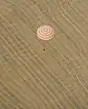 The Soyuz TMA-22 capsule shortly before landing.