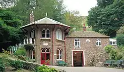 St. Ann's Well, Great Malvern, a popular café for walkers on the hills.