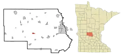 Location of St. Martinwithin Stearns County, Minnesota