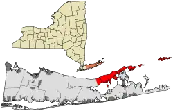 Location in Suffolk County