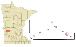 Location of Murdock, Minnesota