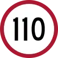 Speed limit (110&nbsp;km/h)