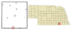 Location of Chester, Nebraska